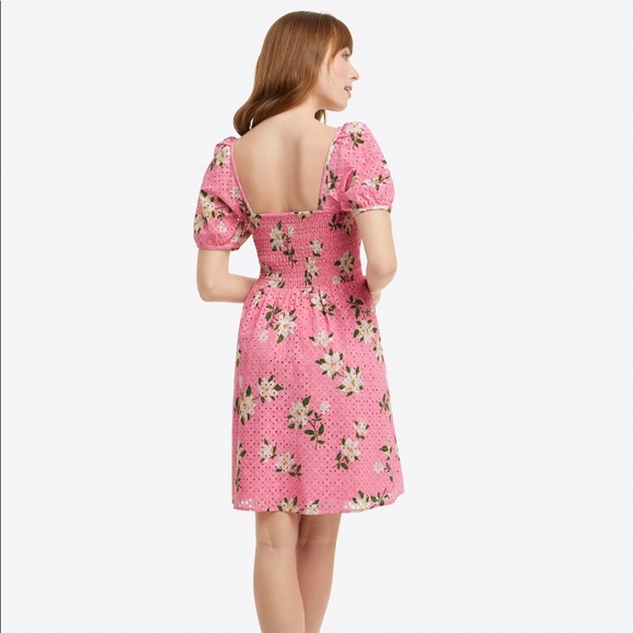 Draper James Puff Sleeve Babydoll Dress in Magnolia - Picture 3 of 7